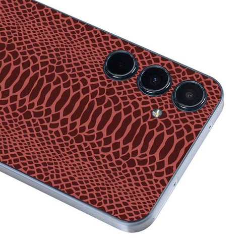 Marsala Snake Skin Galaxy A55 5G Skin